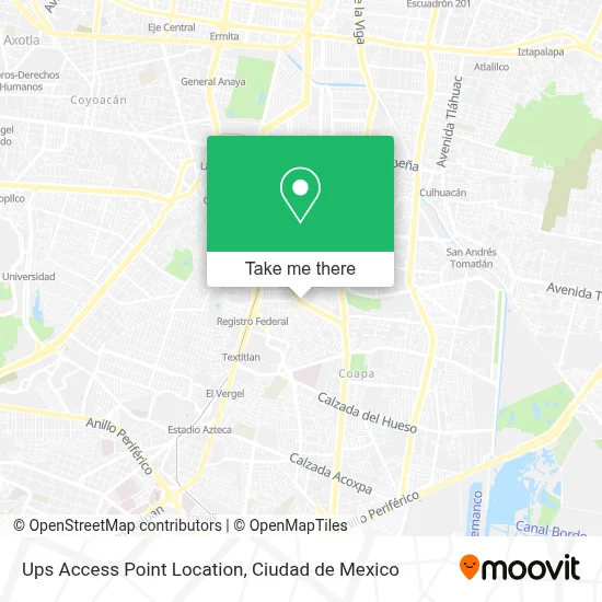 Ups Access Point Location map