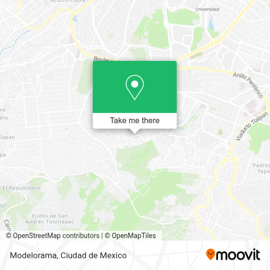 Modelorama map