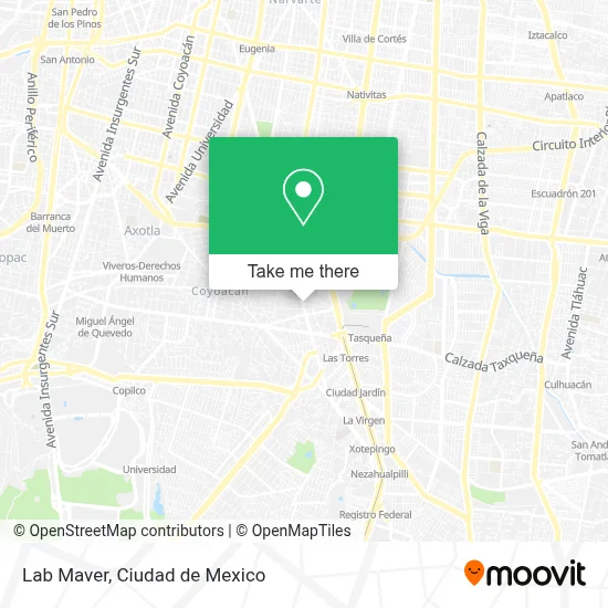 Lab Maver map