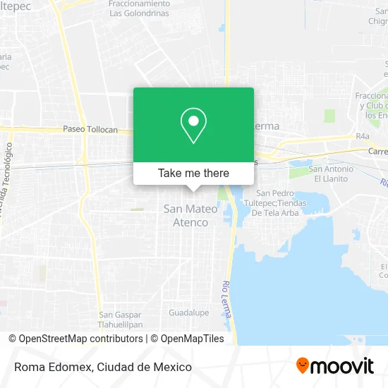 Roma Edomex map
