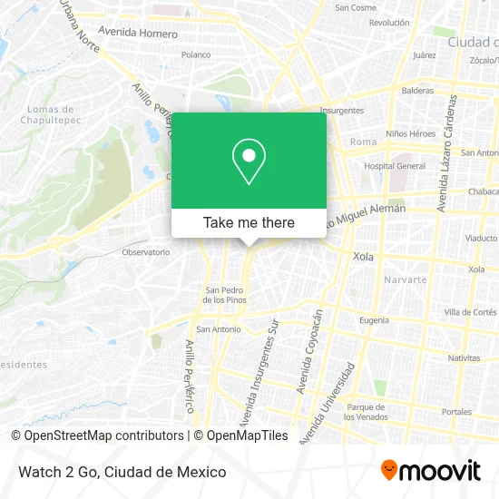 Watch 2 Go map