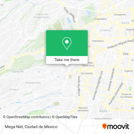 Mega Net map