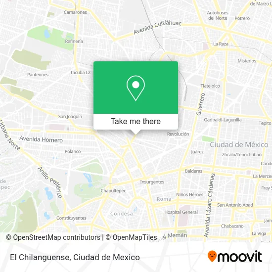 El Chilanguense map