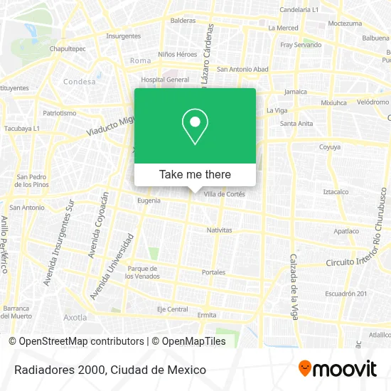 Radiadores 2000 map