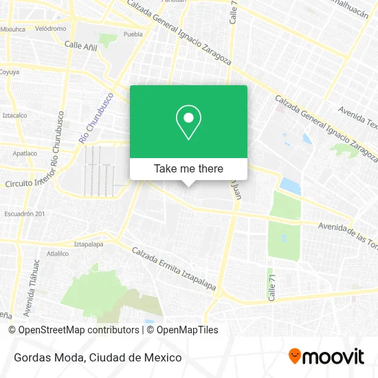 Gordas Moda map