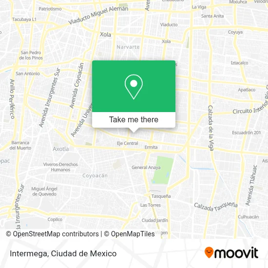 Intermega map