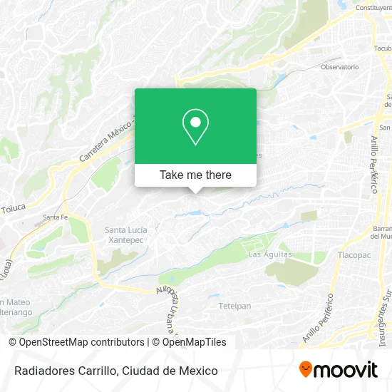 Radiadores Carrillo map