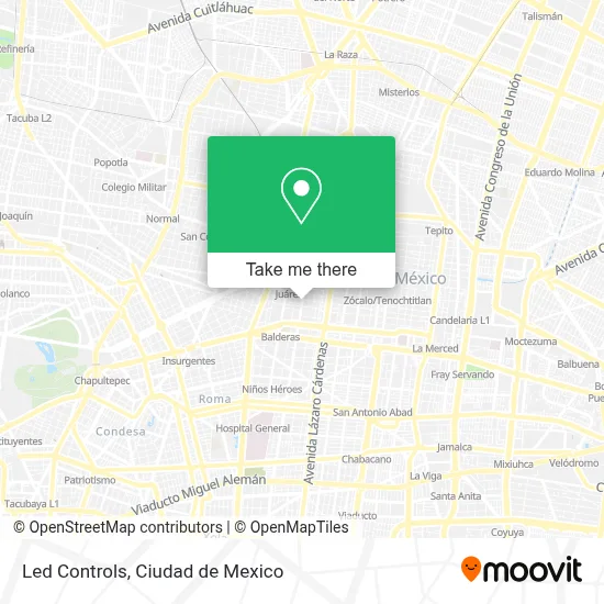 Led Controls map