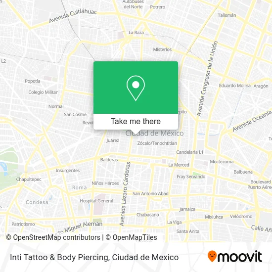 Inti Tattoo & Body Piercing map