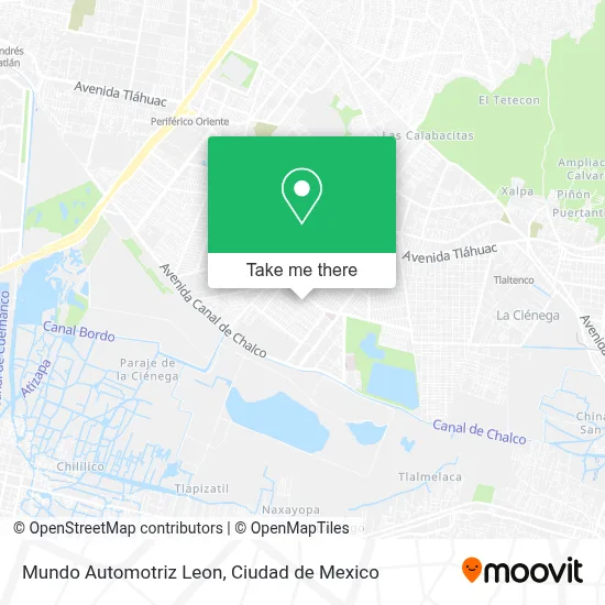 Mundo Automotriz Leon map