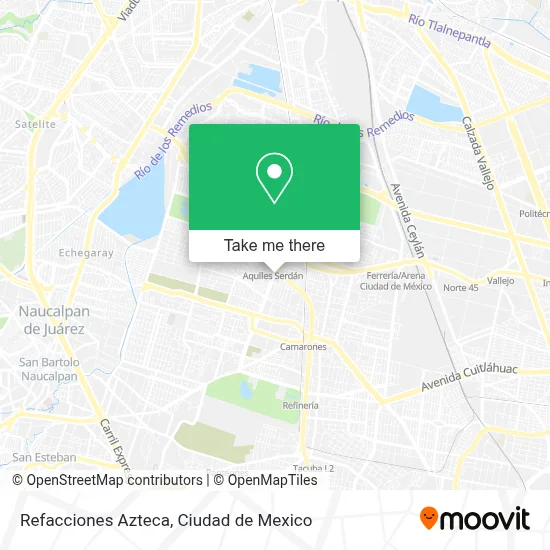 Refacciones Azteca map