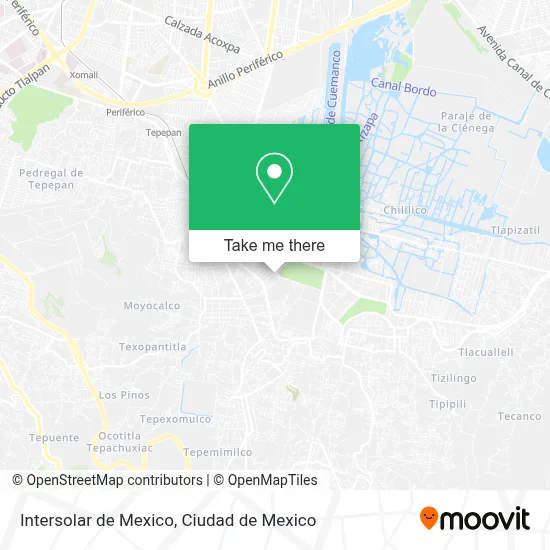 Intersolar de Mexico map