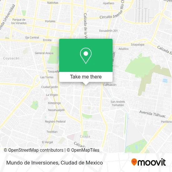 Mundo de Inversiones map