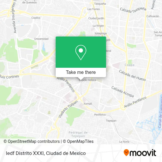 Iedf Distrito XXXI map