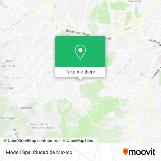 Modell Spa map