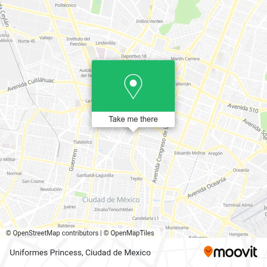 Uniformes Princess map
