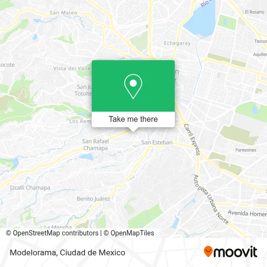 Modelorama map