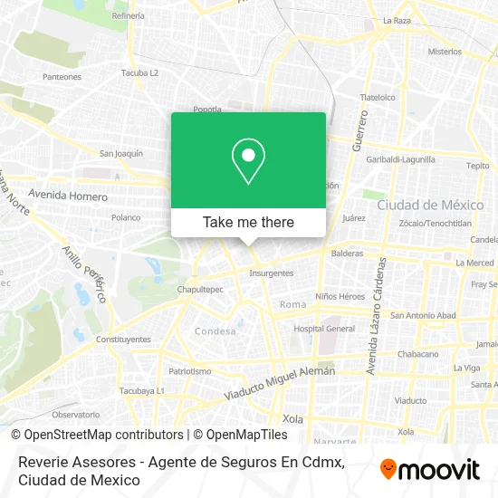 Reverie Asesores - Agente de Seguros En Cdmx map