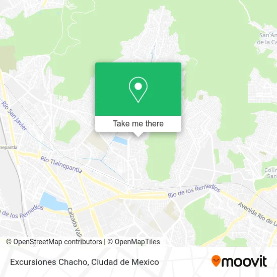 Excursiones Chacho map