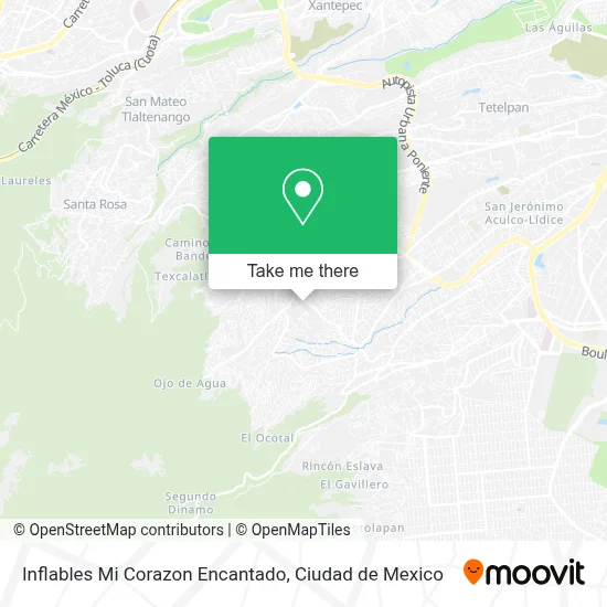 Inflables Mi Corazon Encantado map