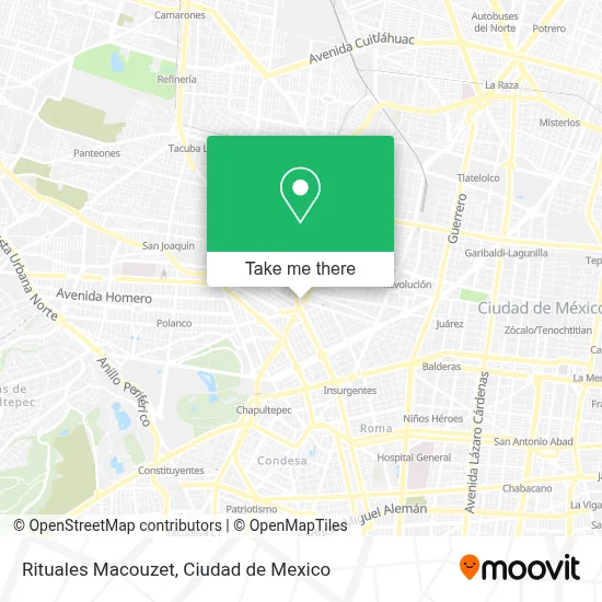 Rituales Macouzet map