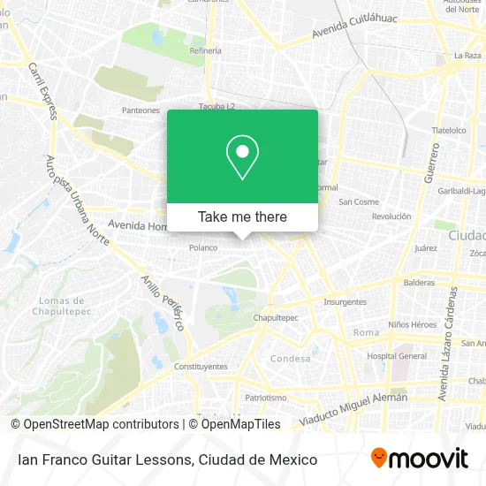 Ian Franco Guitar Lessons map