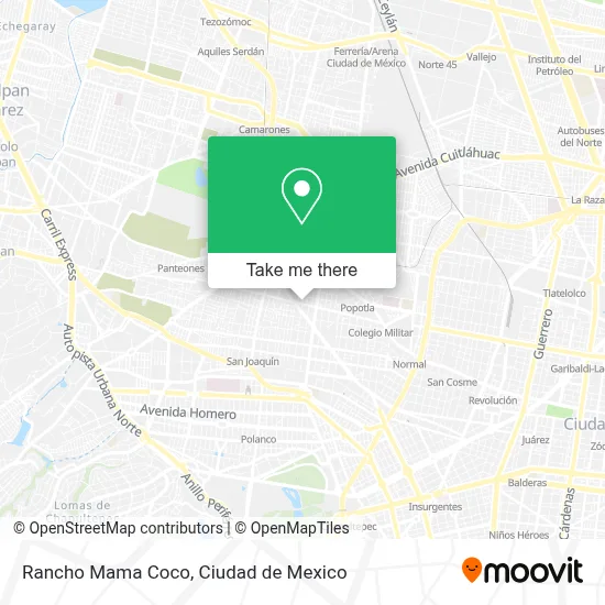 Rancho Mama Coco map