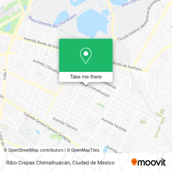 Ribo Crepas Chimalhuacán map