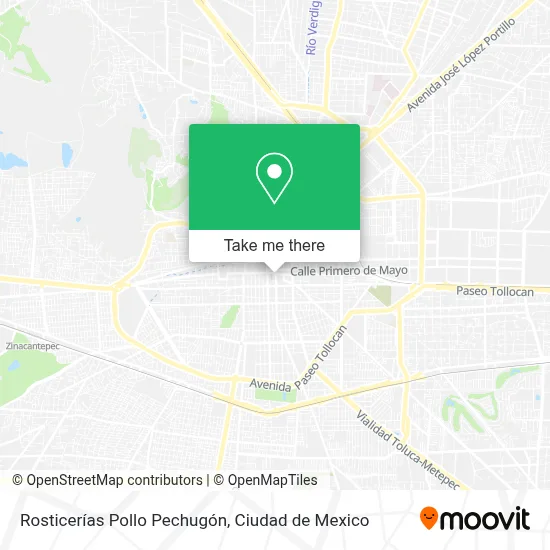 Rosticerías Pollo Pechugón map