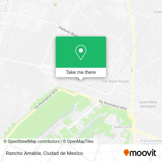 Rancho Amable map