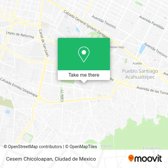 Cesem Chicoloapan map