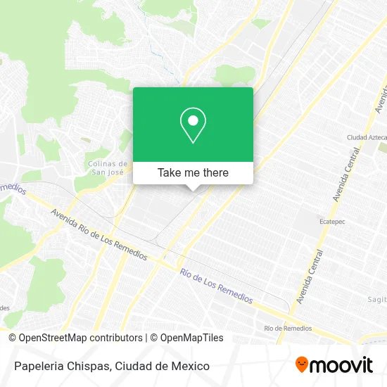 Papeleria Chispas map