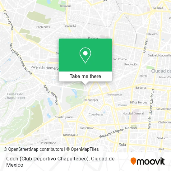 Cdch (Club Deportivo Chapultepec) map