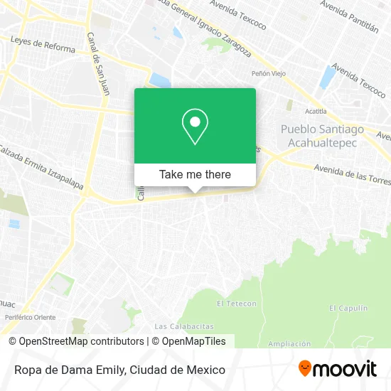 Ropa de Dama Emily map