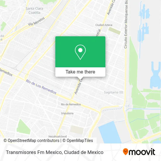Transmisores Fm Mexico map