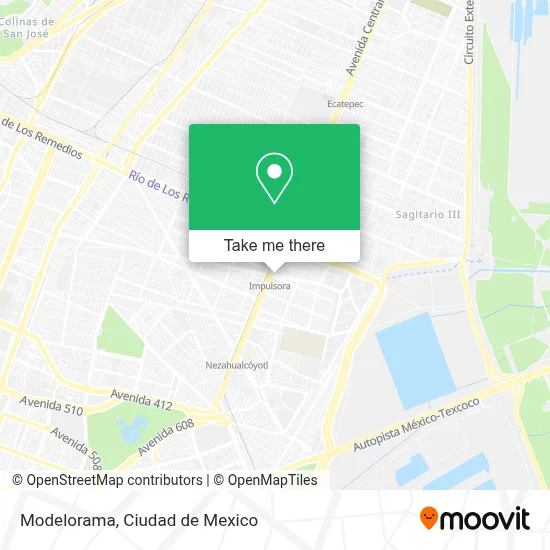 Modelorama map