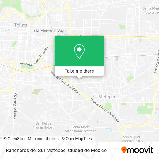 Rancheros del Sur Metepec map