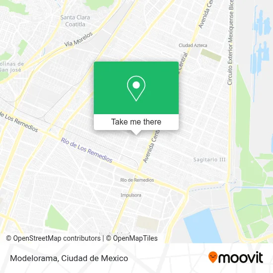 Modelorama map
