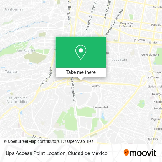 Ups Access Point Location map