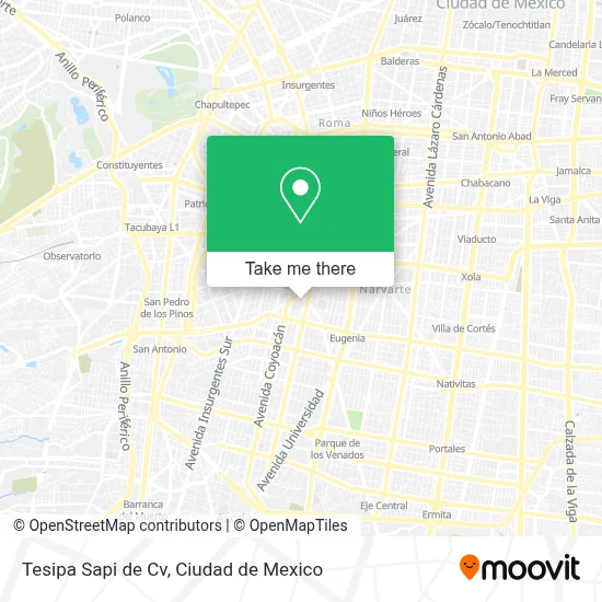 Tesipa Sapi de Cv map