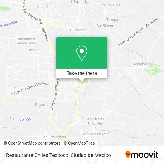 Restaurante Chiles Texcoco map