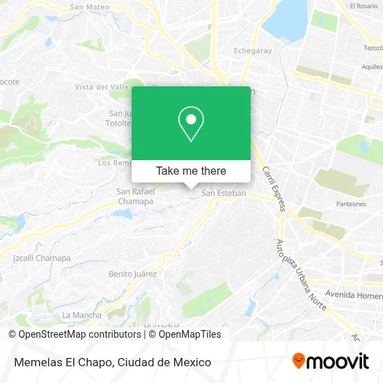 Memelas El Chapo map