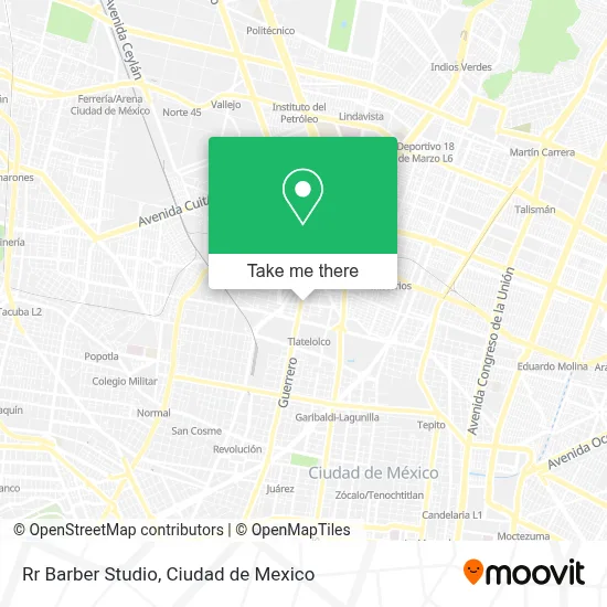 Rr Barber Studio map