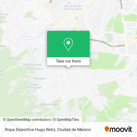 Ropa Deportiva Hugo Retiz map