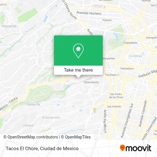 Tacos El Chore map