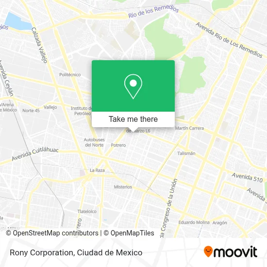 Rony Corporation map