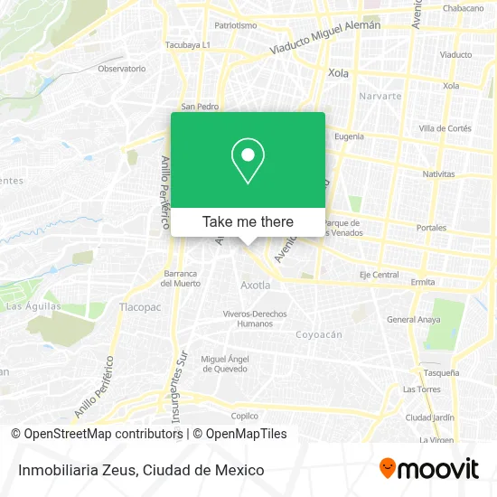 Inmobiliaria Zeus map