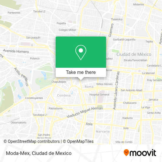 Moda-Mex map