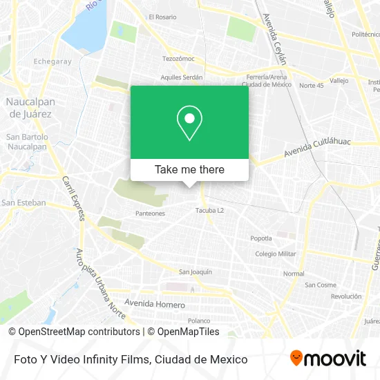Foto Y Video Infinity Films map