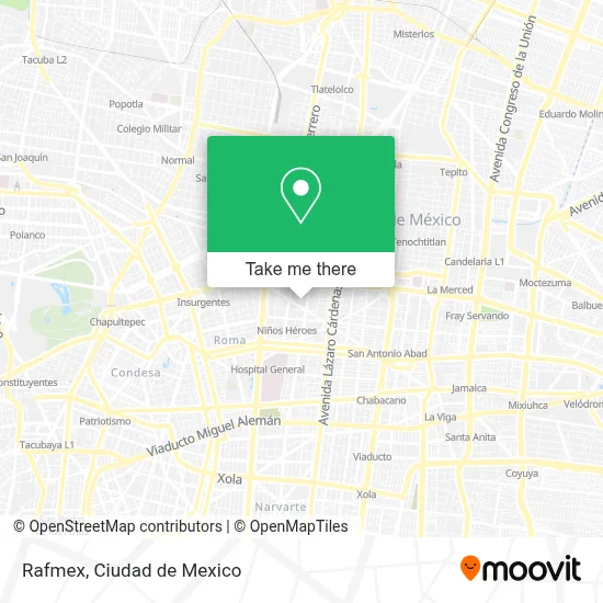 Rafmex map